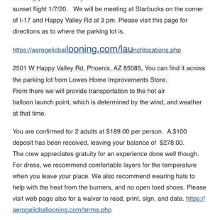 Look! Do you see any concrete location of where we meet for the hot air balloon?