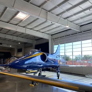 Decommissioned Blue angel plane