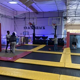 Basketball area gets pretty rowdy with teenagers