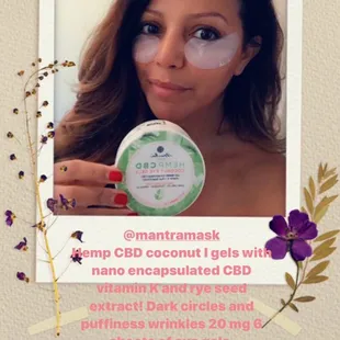 Mantra Mask CBD eye gels!