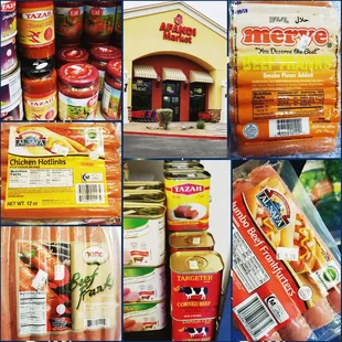 a variety of food items