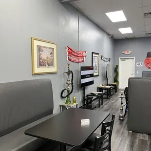 Part of the big hookah lounge in back