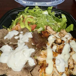 COMBO CHICKEN AND GYRO BOWL