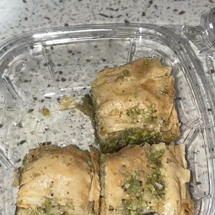 Omg, their "baklava"!!!! This thing right here sent my tastebuds to wonderland on the 1st bite. 10/10 dessert!