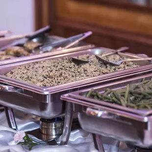 Green Bean Amandine and Rice Pilaf at Bayanihan Arts and Events Center in Tampa, FL by Affordable Catering