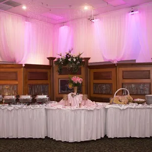 Full buffet at this beautiful wedding at Bayanihan Arts and Events Center in Tampa, FL by Affordable Catering