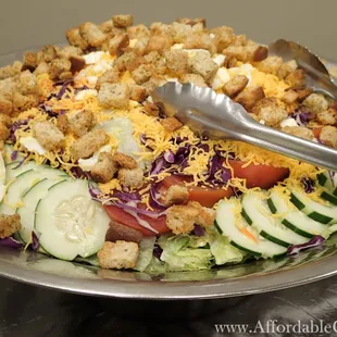 Classic Caesar salad at the Tampa Firefighters Museum in Downtown Tampa, FL catered by Affordable Catering