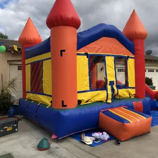 Jumper with attached slide