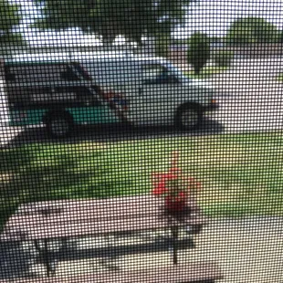 a fire hydrant in front of a truck