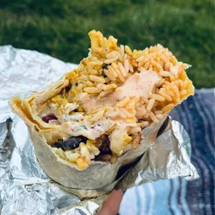 Golden Chicken Burrito