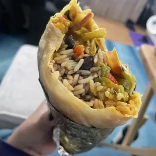 Golden Veggie Burrito