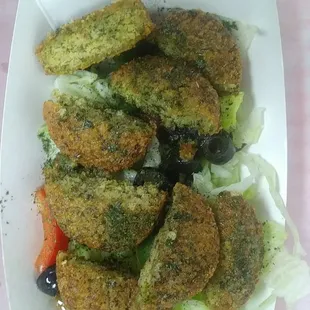 Delicious side of falafel.