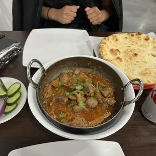 Lamb Karahi and Naan