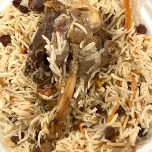 Kabuli Palau (comes with  the lamb shank)