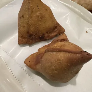 two pastries on a plate