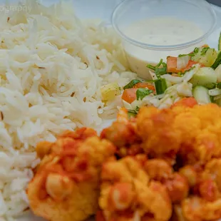 White Rice with Veg