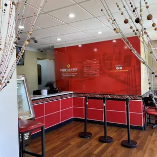 the interior of the restaurant