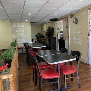 the dining area
