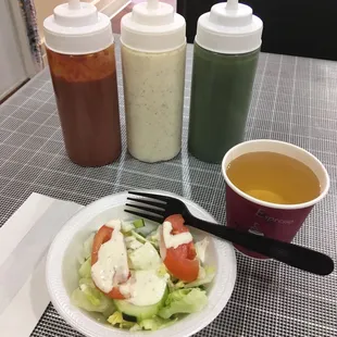 Salad and Afghan Tea . . .