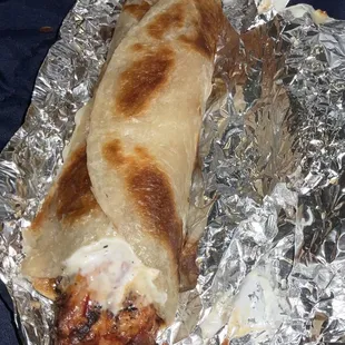 Paratha Chicken Wrap