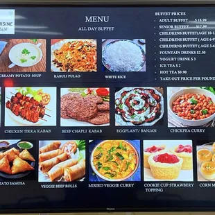 ramen and noodles, menu