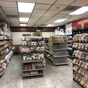 a view of the food section