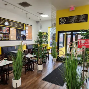 the interior of a restaurant