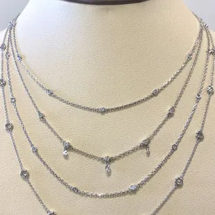 Diamonds by the yard necklaces