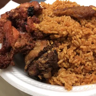 chicken wings and fried chicken, food