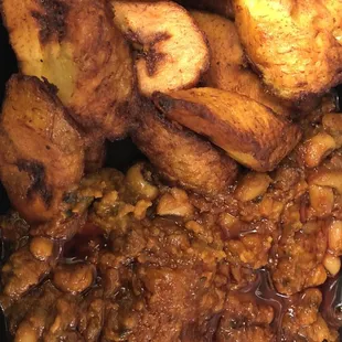 Red red ( plantain n beans)