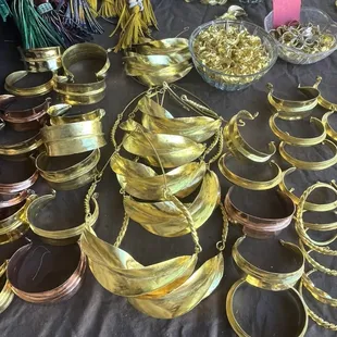 Brass earrings