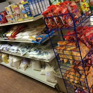 a variety of food items