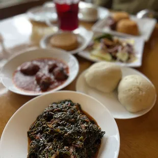 a plate of food on a table