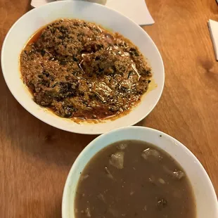 Fufu Egusi Goat Pepper Soup