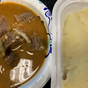 Fufu and Liberian pepper soup