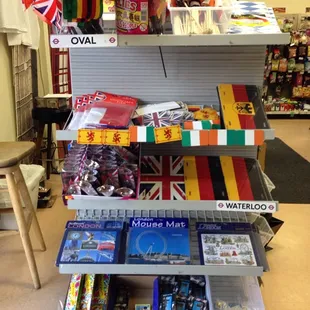 a display of various items in a store