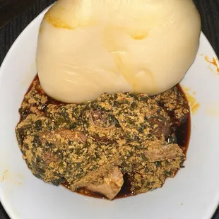 Egusi Soup with Fu Fu