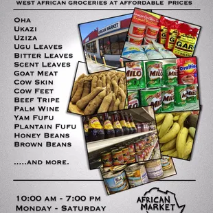 a variety of items for sale