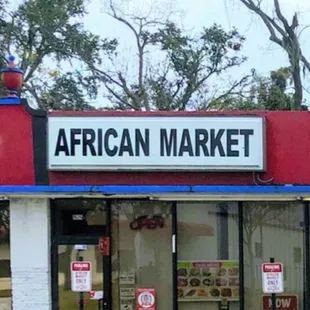 the front of the store