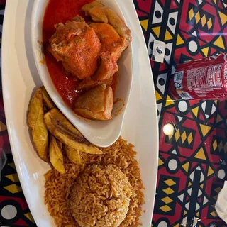 Jollof Rice with Plantain