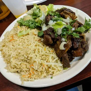 Roasted Lamb with curry rice
