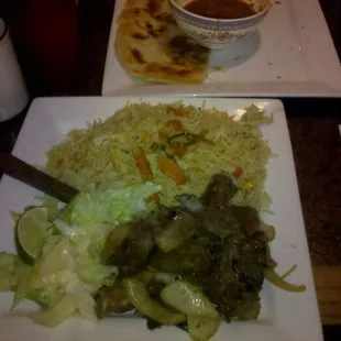Roasted Goat &amp; Rice