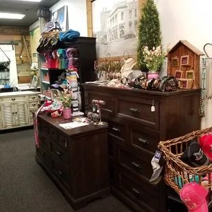 every surface is a display (note the historic photos on the walls)