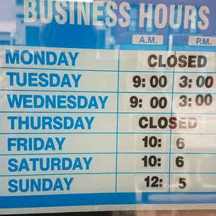 Business Hours