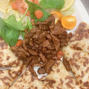 beef suqaar with Chapati