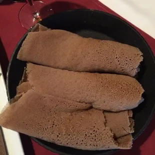 Soft injera bread