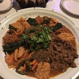 Vegetarian combo with febeg alecha. Amazing meal!