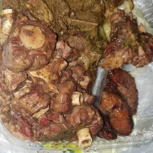 Curry Goat and Ox tail