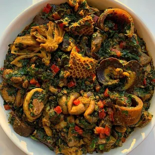 Efó Riro (Vegetable Soup)