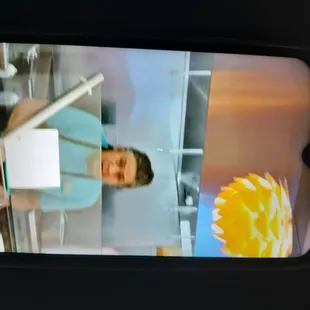 This is the worker who didn't want to change his gloves and got upset because I asked him to